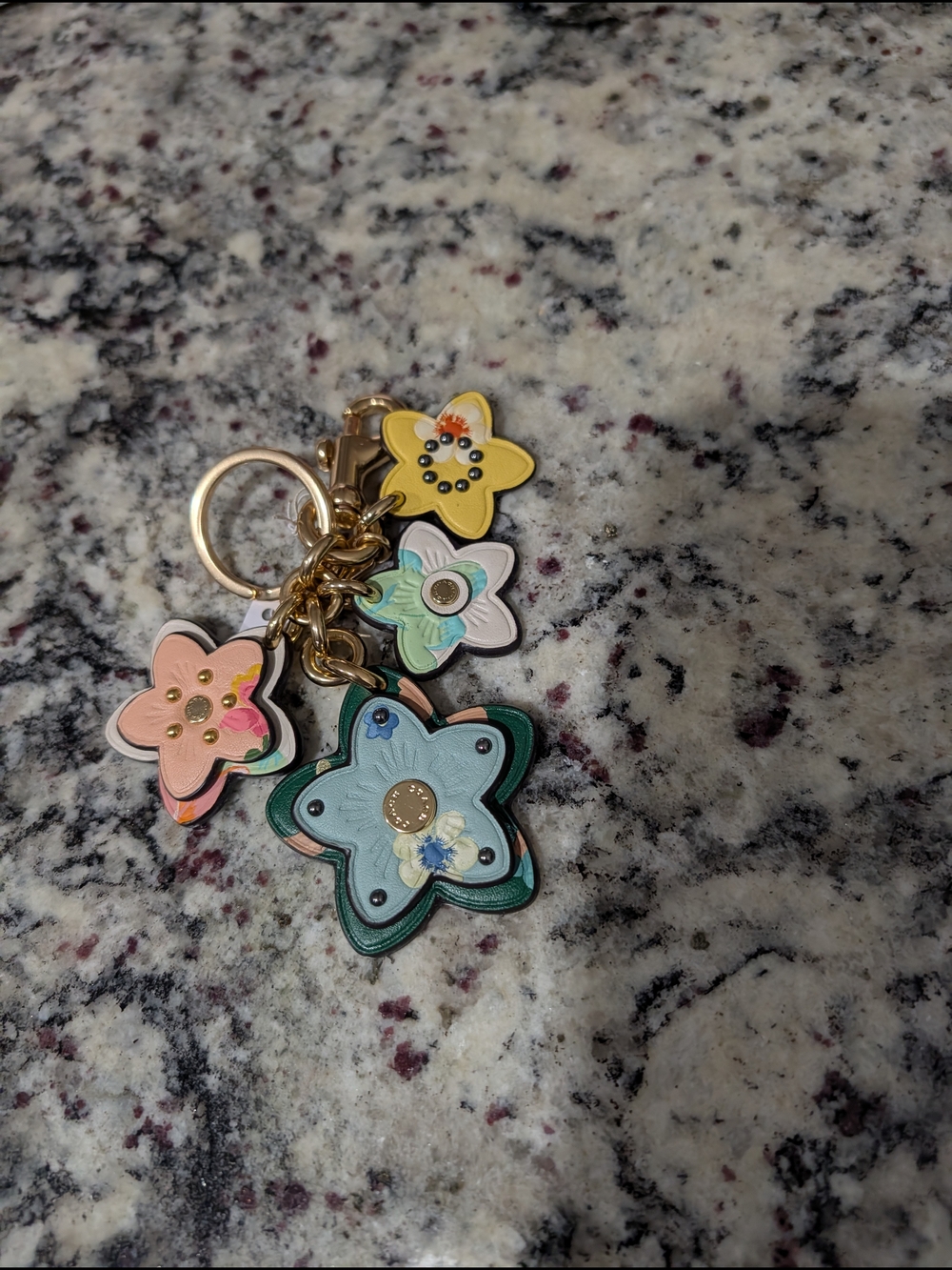 Coach Mystical Floral Wildflower Cluster Bag Charm,